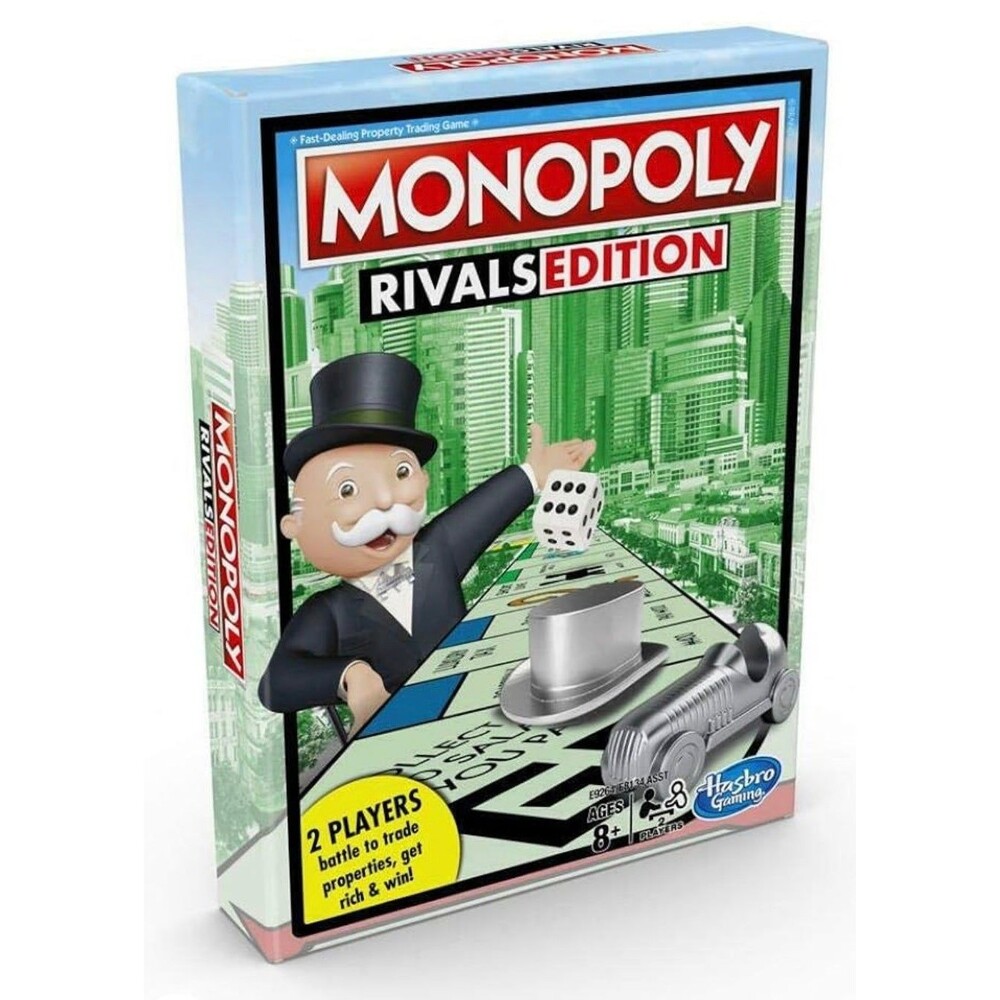 Monopoly Rivals Edition 2 Player Game Hasbro Gaming New Factory Sealed